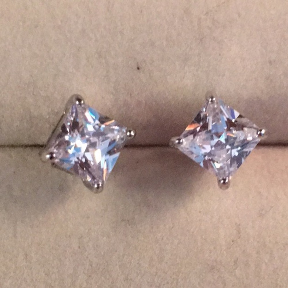 Square Crystal Earrings